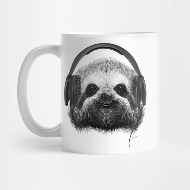 Sloth DJ by Migar